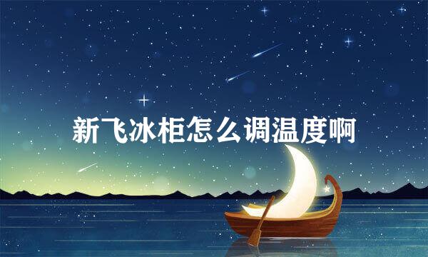 新飞冰柜怎么调温度啊