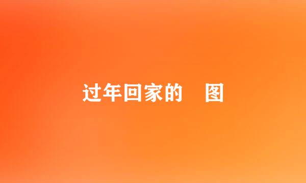 过年回家的囧图