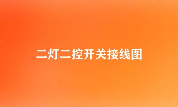 二灯二控开关接线图