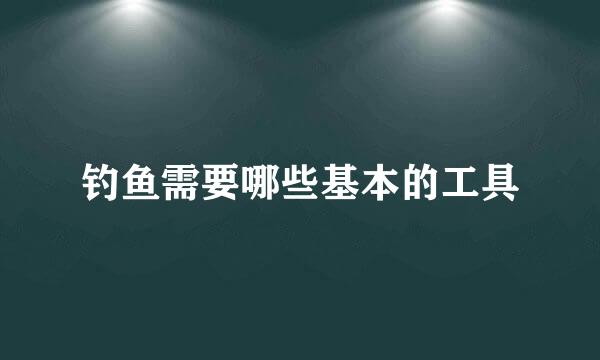 钓鱼需要哪些基本的工具