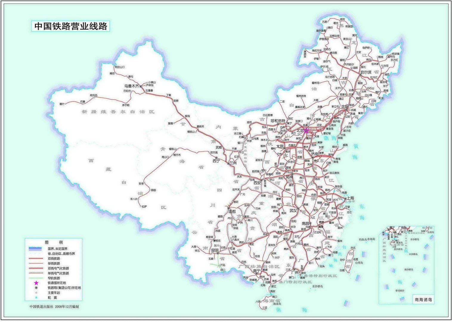 中国高铁图高清全图