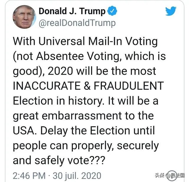 特朗普建议推迟美国大选,如果实现,谁是最大的受益者?