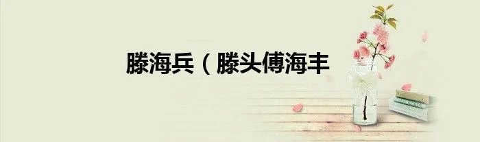 滕海兵（滕头傅海丰