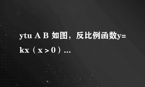ytu A B 如图，反比例函数y=kx（x＞0）的图象与一次函数y=ax+b的图象交于点A（1，6）和点B（3，2）．当ax+b＜kx时，则x的取值范围是（　　）A．1＜x＜3B．x＜1或x＞3C．0＜x＜1D．0＜x＜1或x＞3