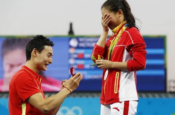 何姿奥运现场被求婚是怎么回事?