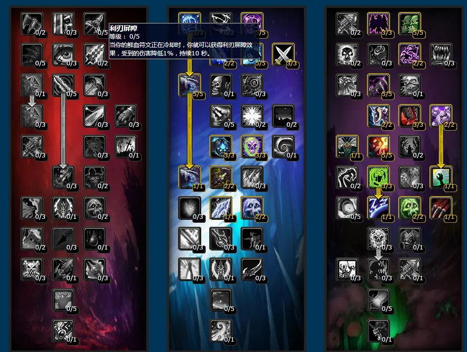 魔兽世界wlk冰DKPVP天赋怎么点