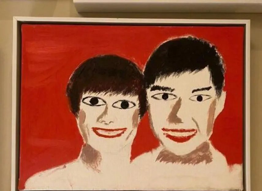 邓超画与孙俪的结婚照,你觉得这画风如何?