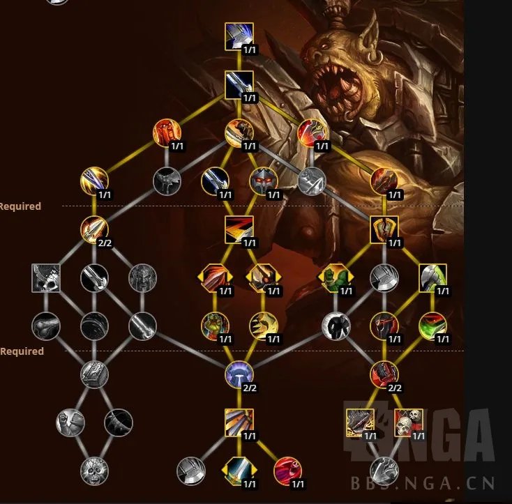 魔兽世界10.0武器战天赋加点
