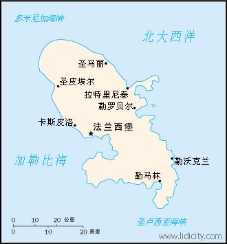 马提尼克岛在哪里