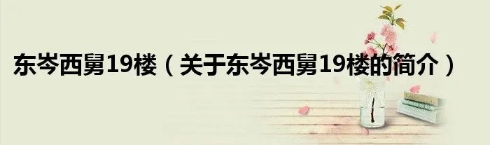 东岑西舅19楼（关于东岑西舅19楼的简介）