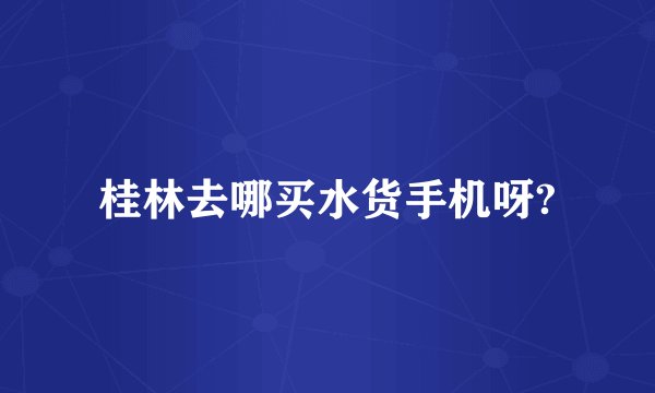 桂林去哪买水货手机呀?