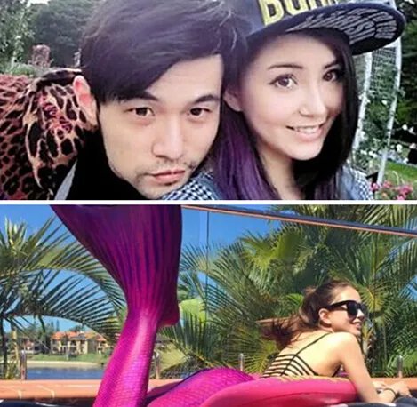 昆凌变身美人鱼秀性感身材 周董带妻女澳洲度假