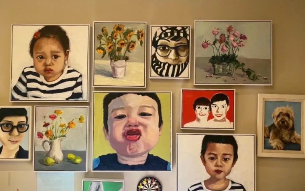 邓超画与孙俪的结婚照,你觉得这画风如何?