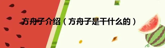 方舟子介绍(方舟子是干什么的)