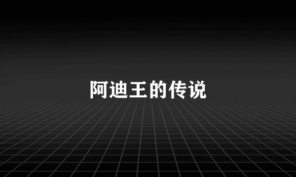 阿迪王的传说