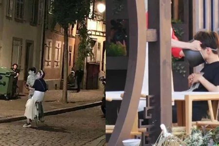 王俊凯骑车带赵薇录制节目 杀青现场多次落泪表不舍之情