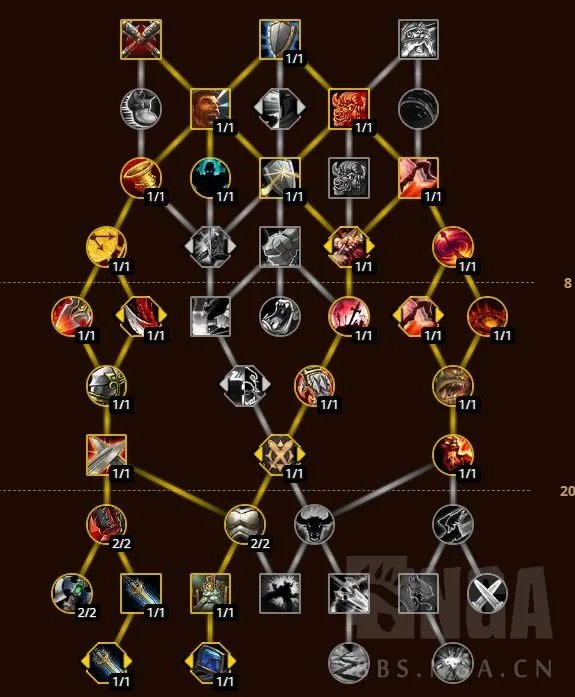 魔兽世界10.0武器战天赋加点
