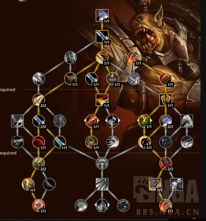 魔兽世界10.0武器战天赋加点