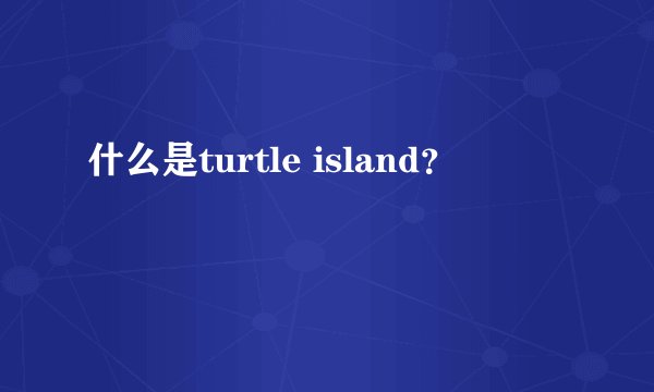 什么是turtle island？