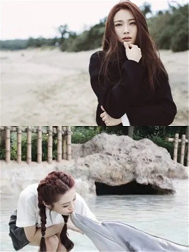 网曝陈冰吻海豚显童心 网友不禁大呼女神好有爱心