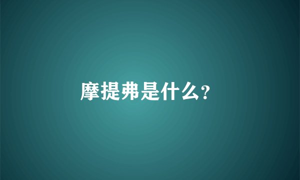 摩提弗是什么?