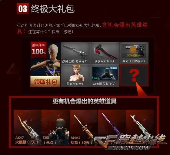 CF官网活动 穿越火线冲级计划启动