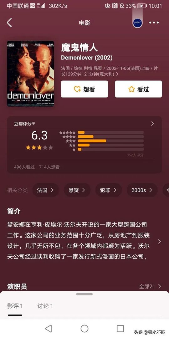 魔鬼的情人豆瓣评分多少？