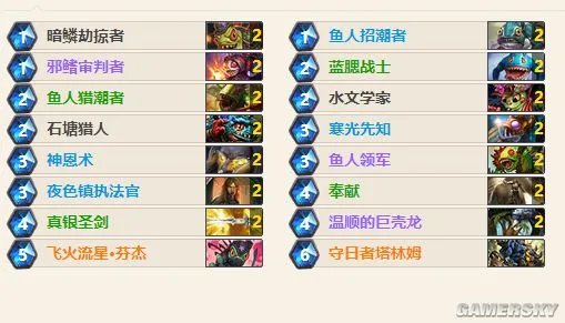 炉石传说鱼人骑快攻上分攻略 鱼人骑卡组点评及打法详解