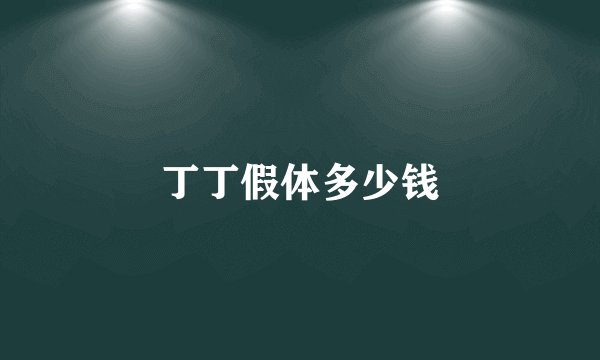 丁丁假体多少钱