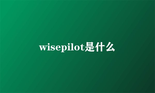 wisepilot是什么