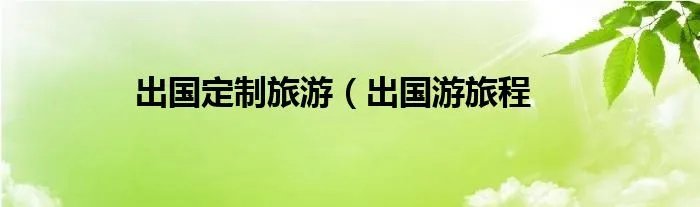 出国定制旅游（出国游旅程