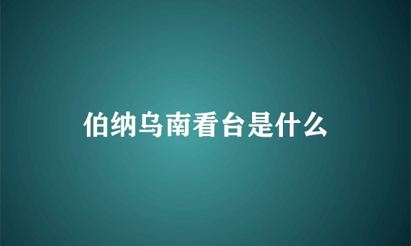 伯纳乌南看台是什么