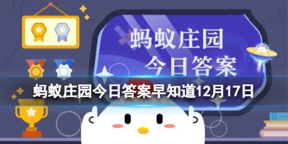 快递单和购物小票蚂蚁庄园 12月17日蚂蚁庄园小课堂早知道