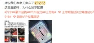 王思聪出售个人两台超跑！都是全球限量版吗？