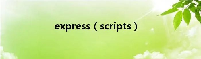 express（scripts）