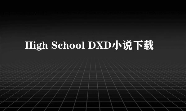 High School DXD小说下载