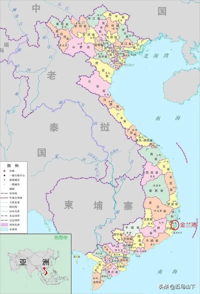 越南金兰湾在什么位置，是个港口吗？