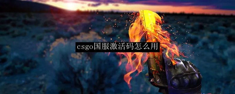 csgo国服激活码怎么用