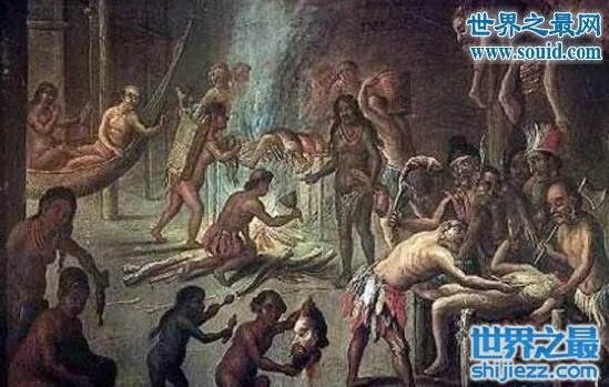山魈食人图是真的吗,历史上竟存在人吃人的风俗
