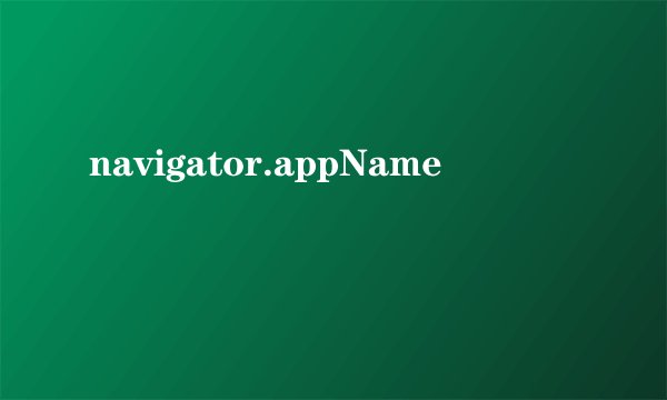 navigator.appName