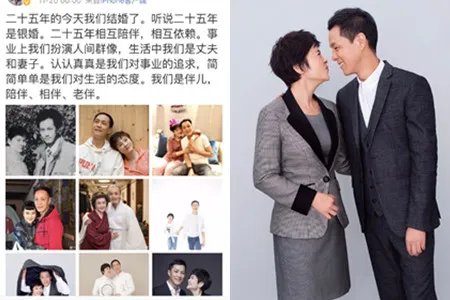 冯远征25年银婚 姐弟恋也能很幸福