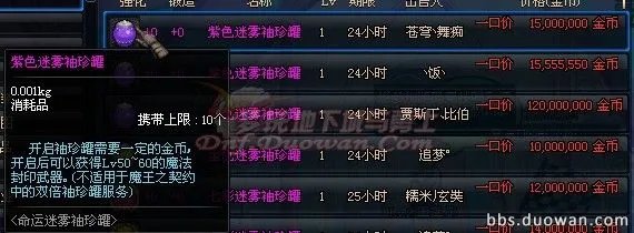 DNF赚钱须知DNF七彩迷雾袖珍罐哪里爆的多