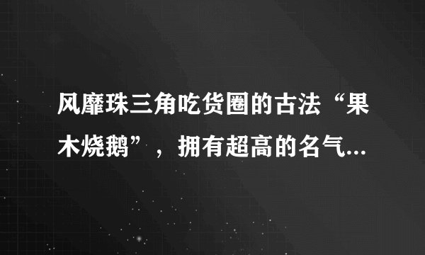 风靡珠三角吃货圈的古法“果木烧鹅”，拥有超高的名气，不预定根本吃不到！