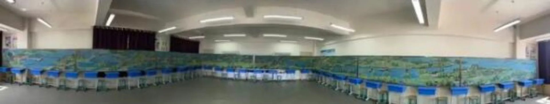 3个月用粉笔画32米清明上河图 现场画面曝光十分的震撼