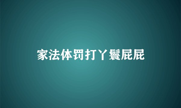 家法体罚打丫鬟屁屁