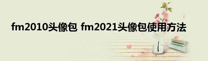 fm2010头像包 fm2021头像包使用方法